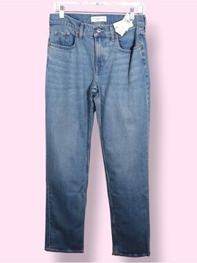 Abercrombie Women’s 90s Straight Jeans 27 Long Medium Wash NWT